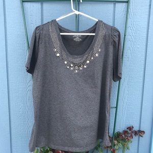 Lane Bryant Bead Embellished Top